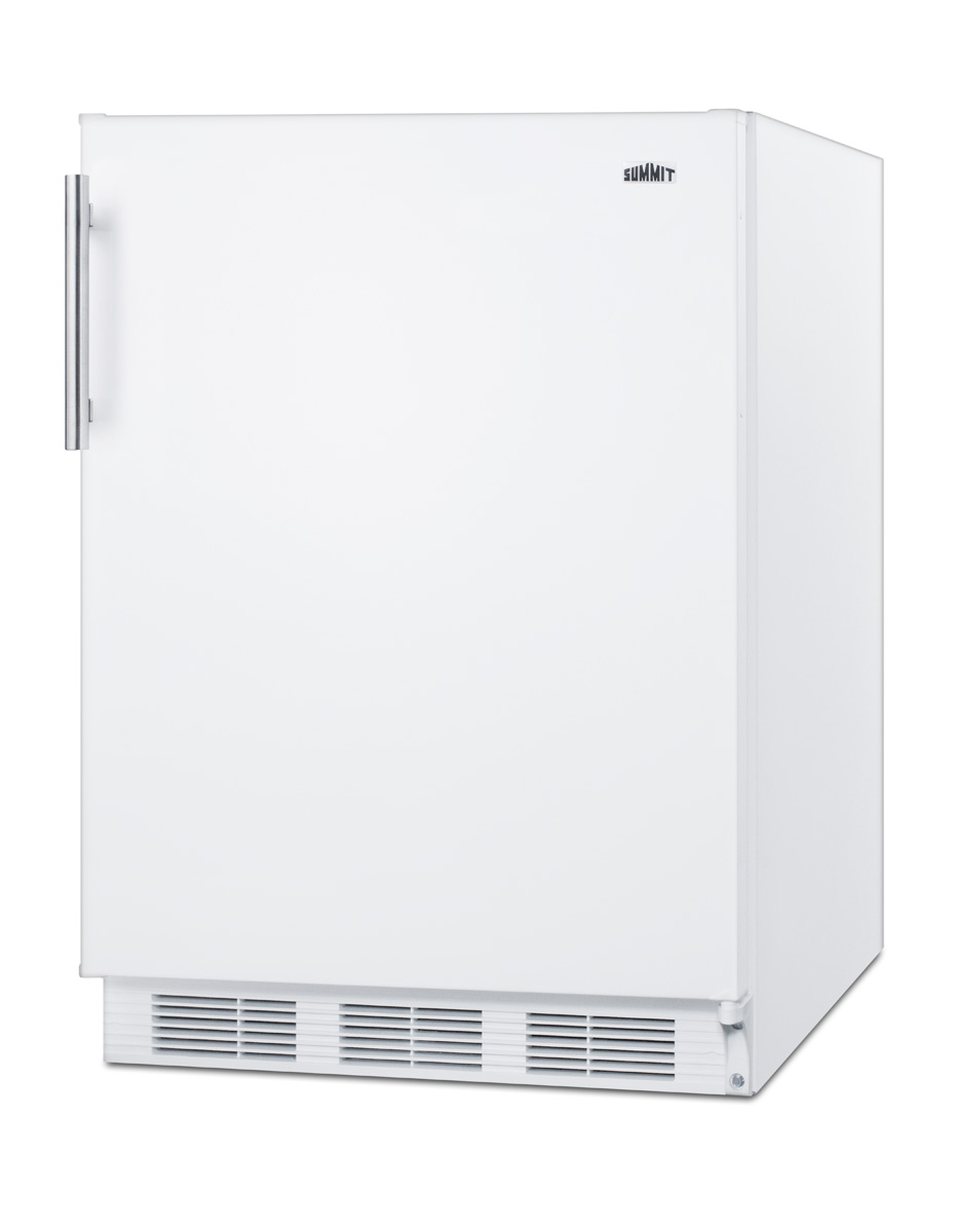 Built-in undercounter all-refrigerator for residential use, auto defrost with white exterior